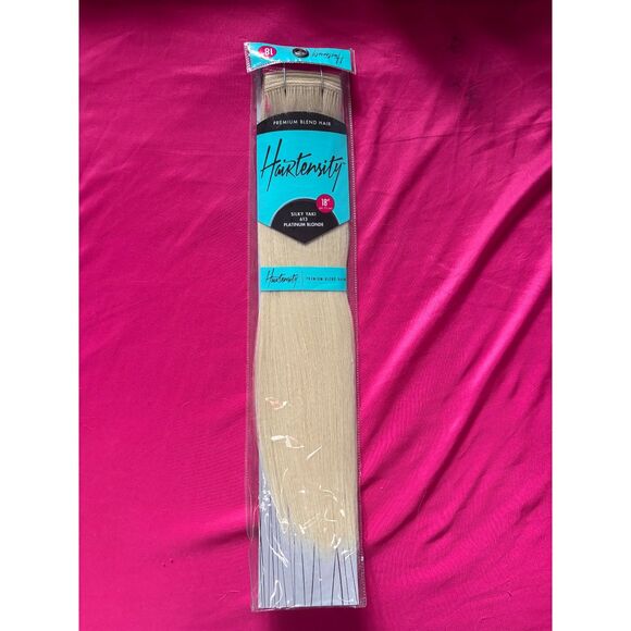 Hairtensity Natural Blonde 18 Inch Human & Premium Blend Hair - Picture 1 of 4